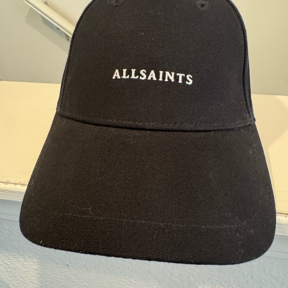 All Saints Black Baseball Cap